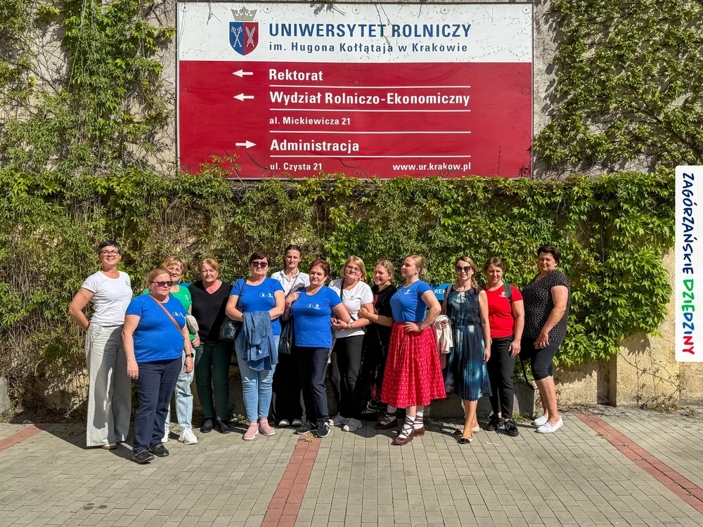 Przedstawicielki Zagórzańskich Dziedzin oraz Uniwersytetu Rolniczego, 23.04.2025, fot. Zagórzańskie Dziedziny